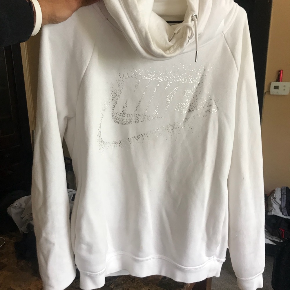 White Nike Hoodie for women.